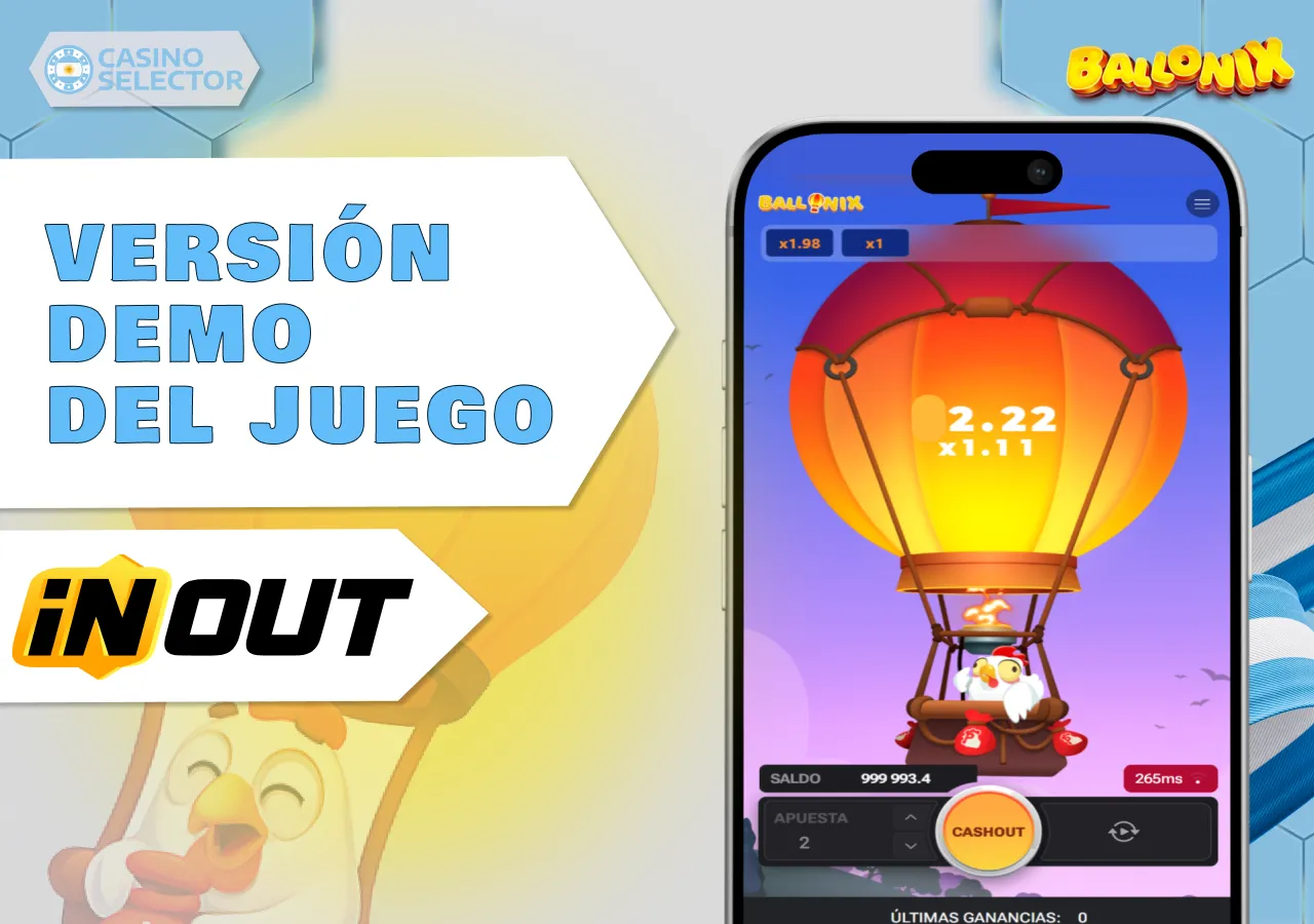 Reseña completa de Ballonix con análisis de pagos, bonos y funciones del juego.